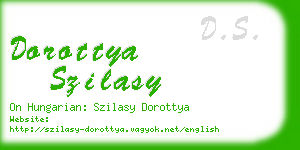 dorottya szilasy business card